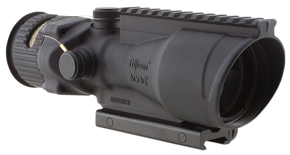 Trijicon ACOG 6x 48mm Illuminated Amber Chevron 223 5.56 BDC Reticle for ARPlatform Rifles