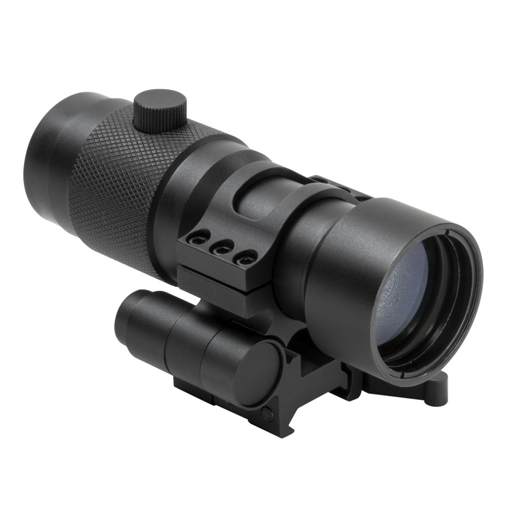Ncstar 3x Magnifier Flip to Side QR Mount Picatinny AR Optics Height 1.5in