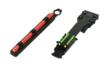 Hiviz Tombuster II Sight Combo LitePipes for Vent Rib Shotguns Adjustable Rear Sight