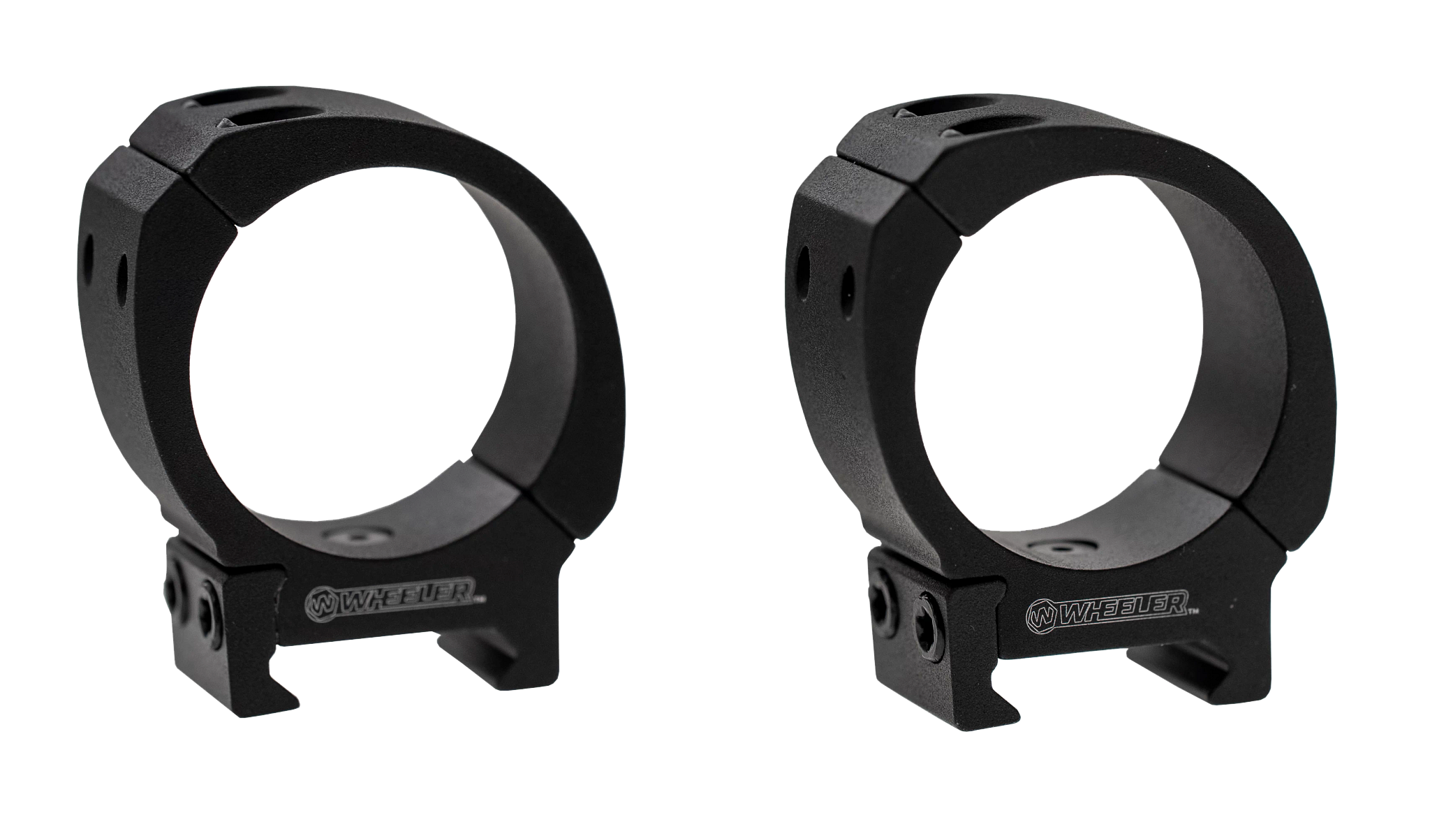 Wheeler Engineering Sporter 34mm Medium Scope Rings BiWeaver Picatinny