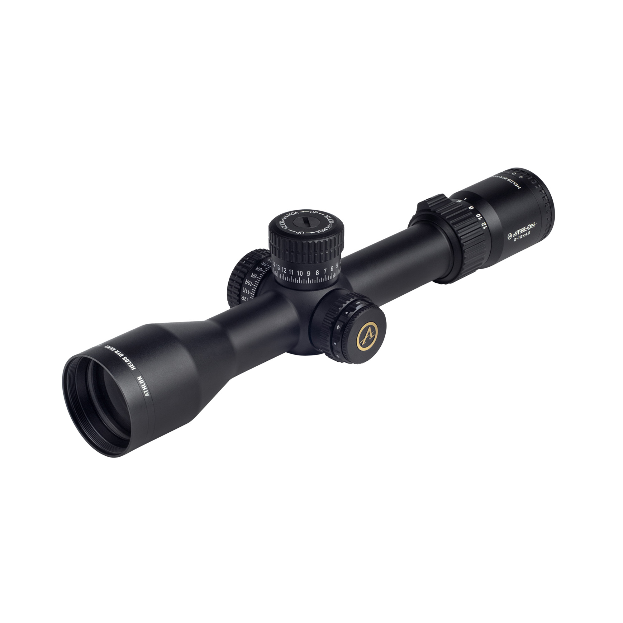 Athlon Optics Helos BTR Gen2 2-12x42 FFP Illuminated AHMR2 IR MOA Rifle Scope
