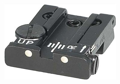 Beretta Rear Adjustable Sight White Dot Fits 92 96 Series
