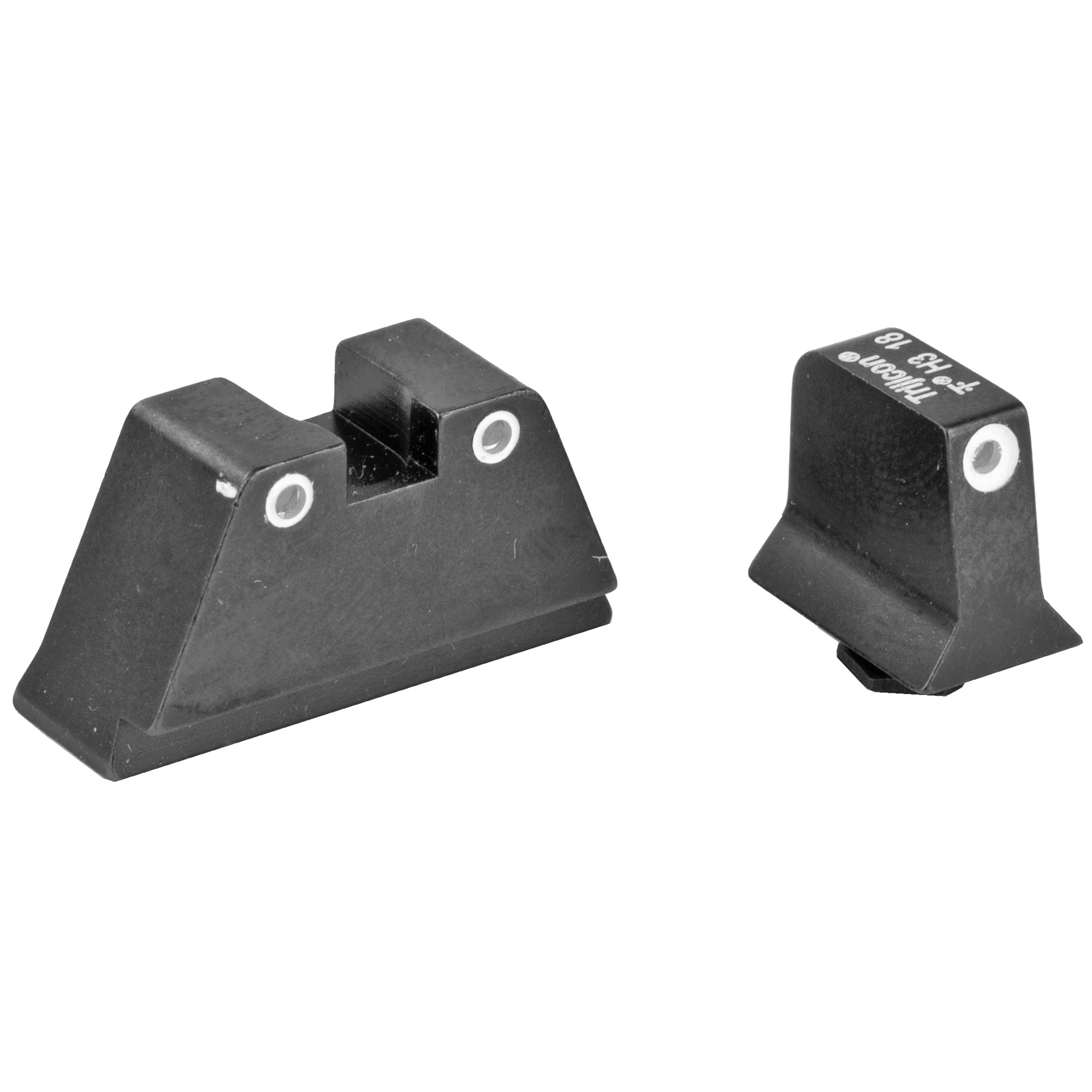 Trijicon Bright & Tough Suppressor Sight Set Glock Standard Frames Green Front White Center Yellow Rear White Center