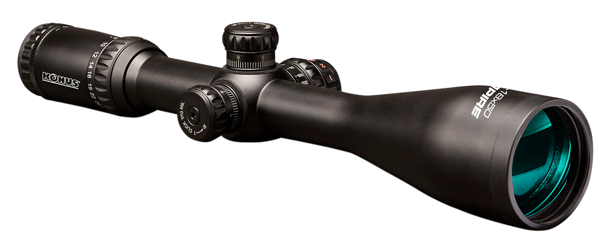 Konus Optics Empire 3-18x50mm Scope 30mm Tube Dual Illuminated Ballistic 550 Reticle