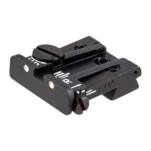 L.P.A Sights Colt Adjustable Rear Sight 2 Dot White Dot