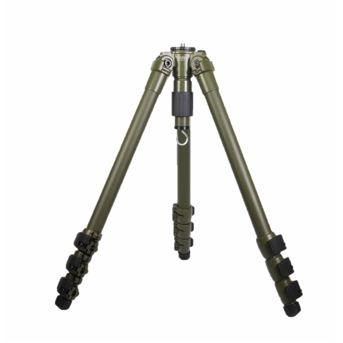 Hog Saddle Piglite Carbon Fiber Shooting Tripod Od Green 8 in to 53.5 in 24 lbs