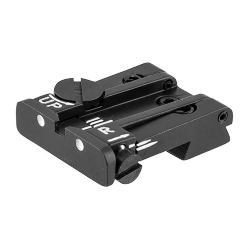 L.P.A. Sights Colt Government Adjustable Rear Sight White Dot