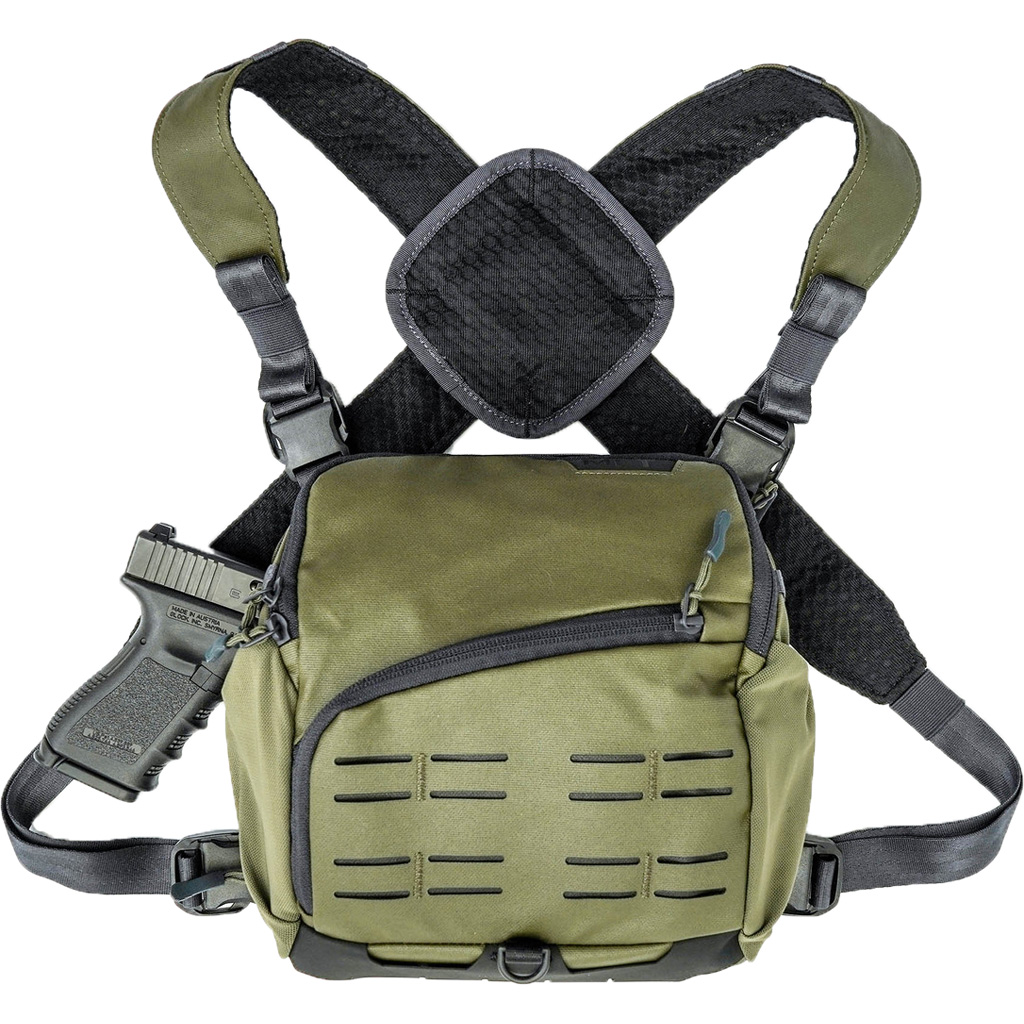 Mission First Tactical Achro Chest Pack Harness Green for Binoculars Optics