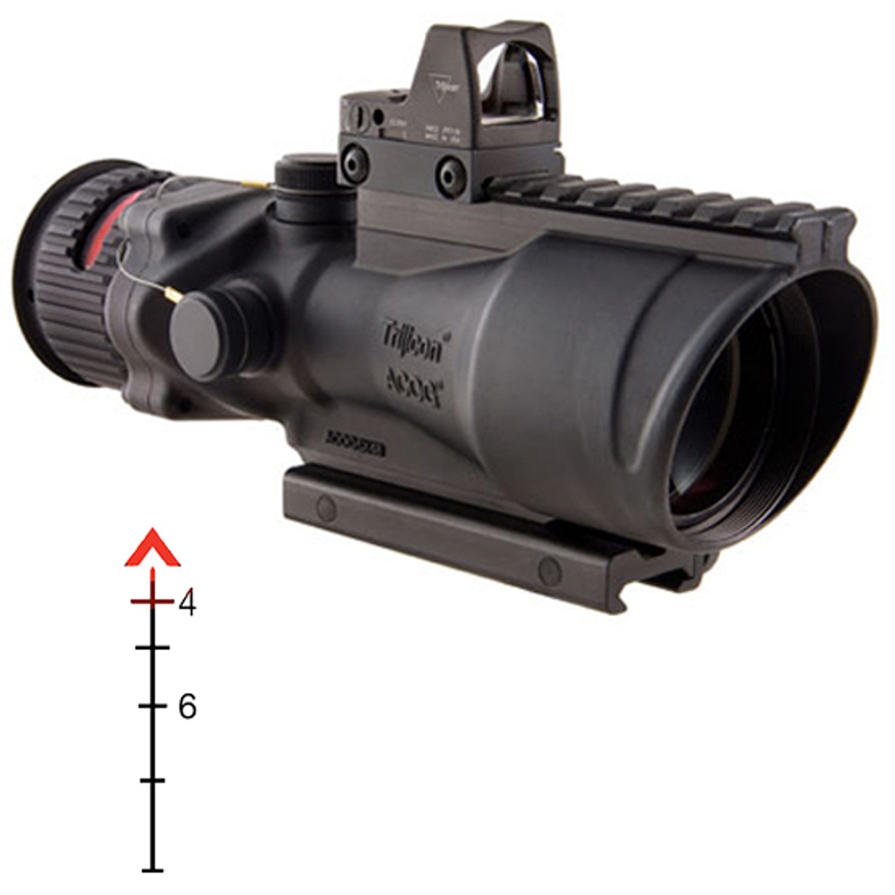 Trijicon Acog 6x 41-50mm 1in Mount Chevron Reticle Rmr