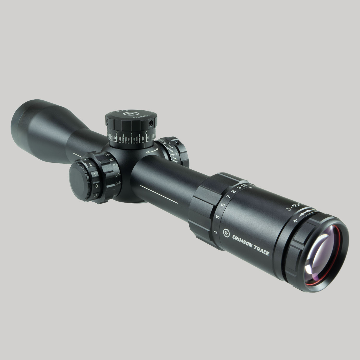 Crimson Trace 5 Series 3-18x50mm Mil/Mil FFP Mr1-Mil Illuminated Reticle 30mm Tube