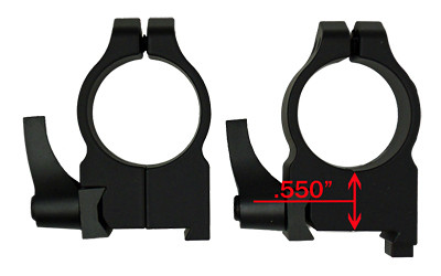 Cz 1 Inch Qd High Matte Scp Rngs Cz 550