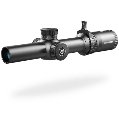 Swamp Fox Tomahawk LPVO 1-4x24 Guerrilla Cross MOA Reticle 30mm Tube