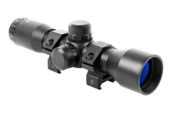 Aim Sports Tactical Rifle Mil-Dot Scope 4x32mm Includes Rings Weaver Picatinny Mounts