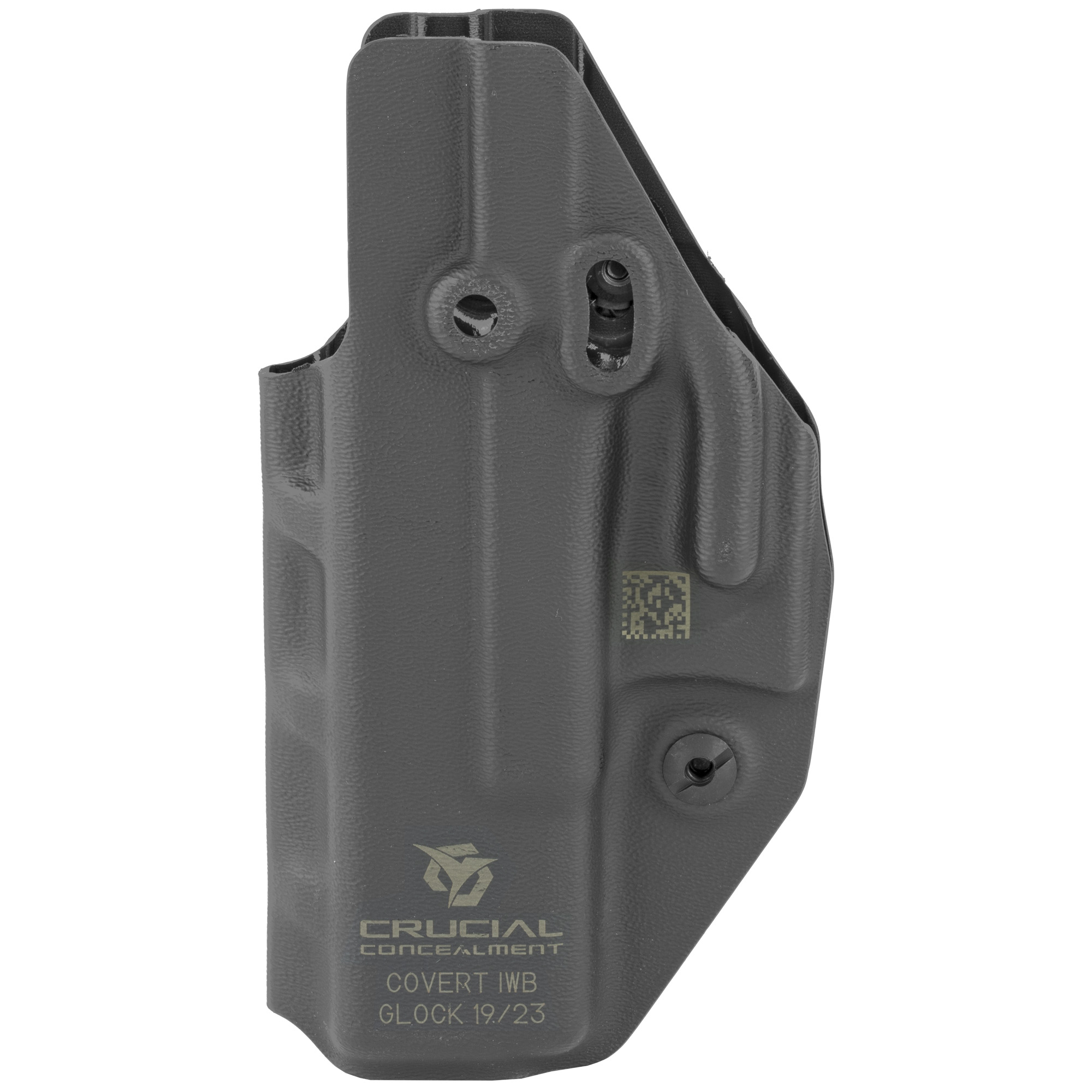 Crucial Concealment Covert IWB Holster for Glock 19 Black Ambi