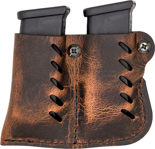 VERSACARRY LEATHER DBL MAG PCH