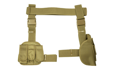Ncstar Drop Leg Holster Mag Hldr Tan