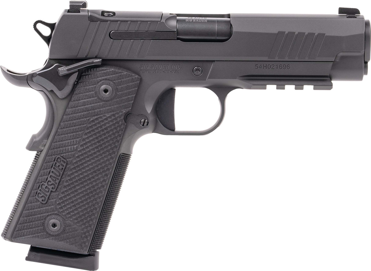 Sig Sauer 1911 XCarry 45 ACP 4.25 inch 8+1 Nitron Finish Stainless Slide G Ten Grip