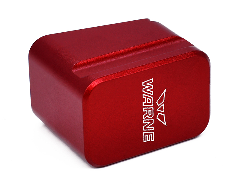 Warne Red Magazine Extension for Glock 19/23 +5 Rounds 9mm +4 Rounds .40