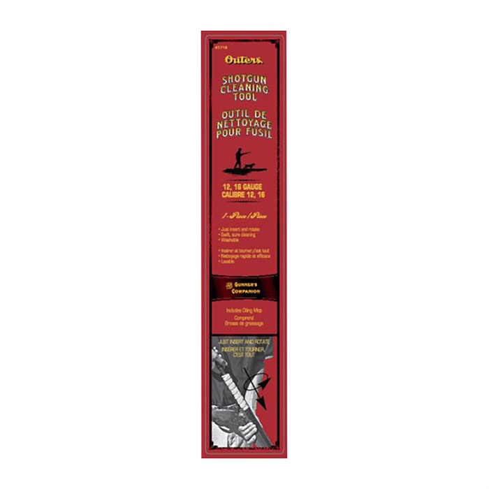 Outers 41716 Shotgun Cleaning Tool 12/16 Gauge Includes Reusable Storage Tube