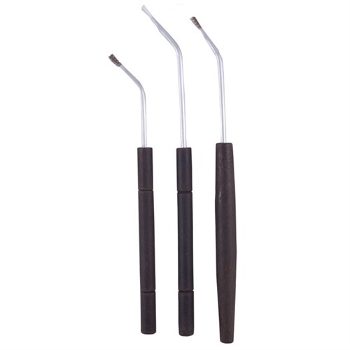 Birchwood Casey 41108 Angled Cleaning Brushes Bronze/Nylon/Stainless Steel Bristles 3 Pack