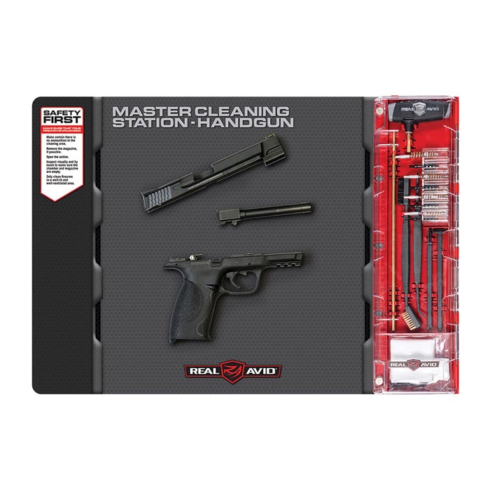 Real Avid Master Cleaning Station Handgun Cleaning Kit for .22 .357 .38 .40 .45 9mm
