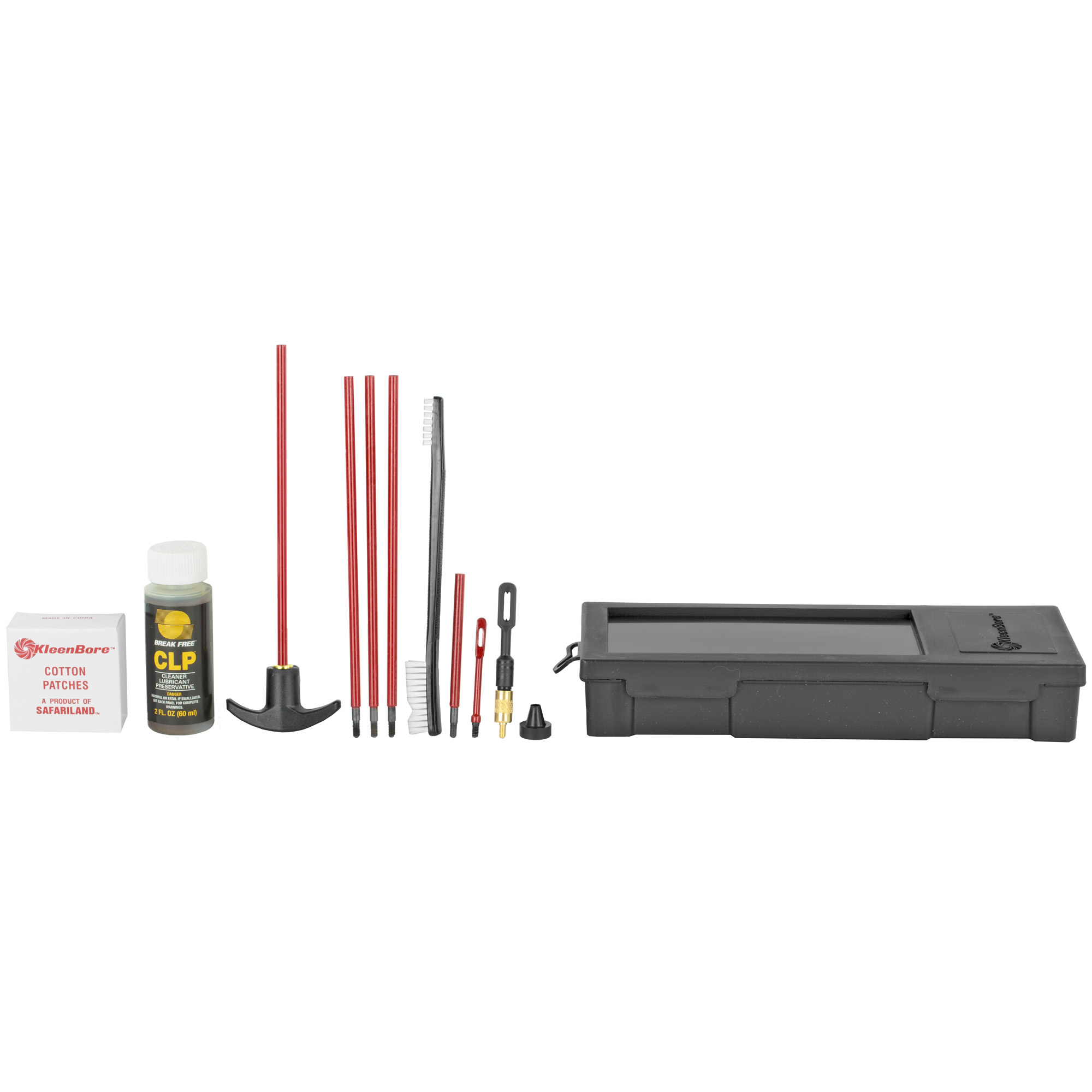 KleenBore Universal SAF-T-CLAD Cleaning Kit .22 Cal. - 12 ga Handgun Rifle Shotgun