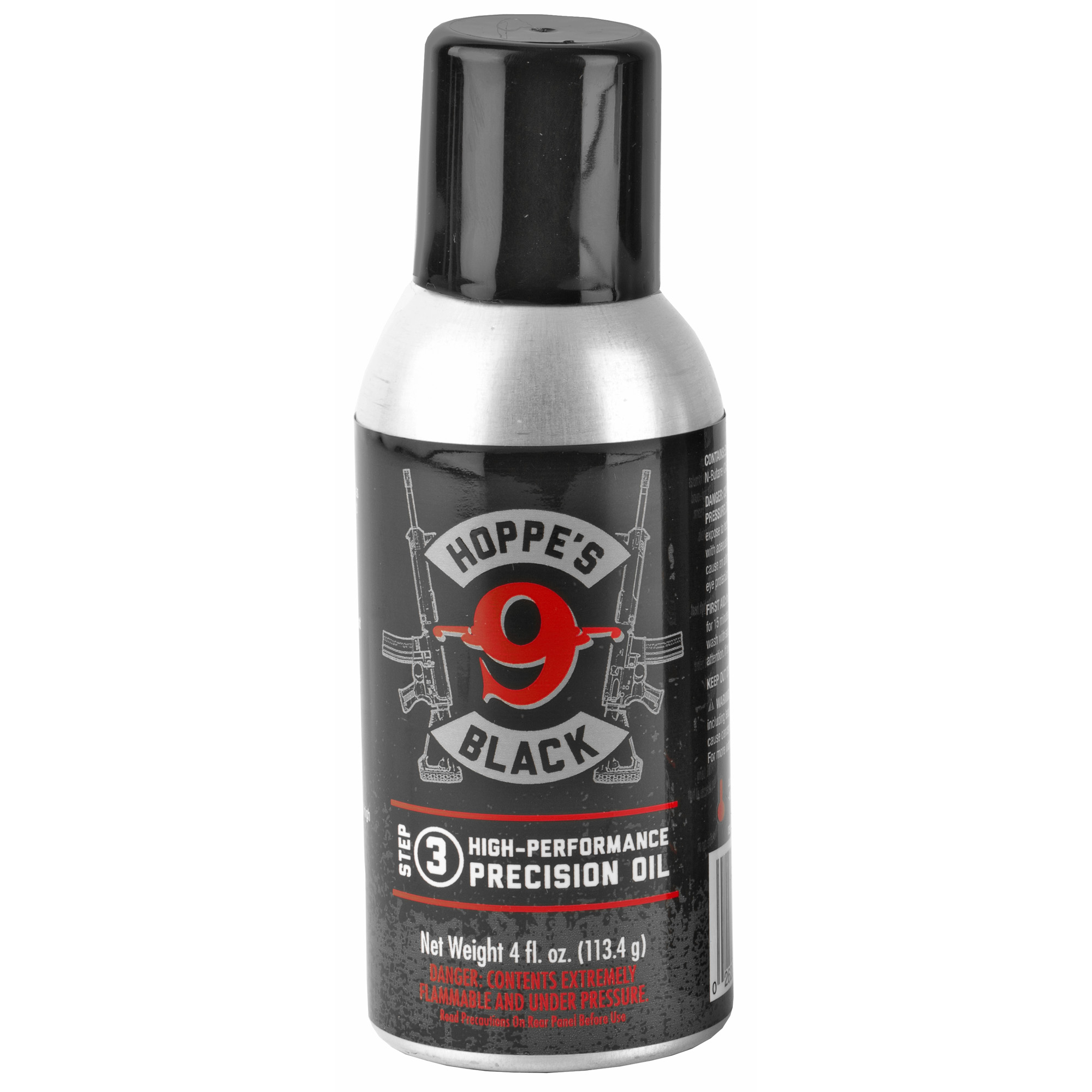 HOPPE'S BLACK LUBE AEROSOL BLACK 4OZ WITH STRAW CAN