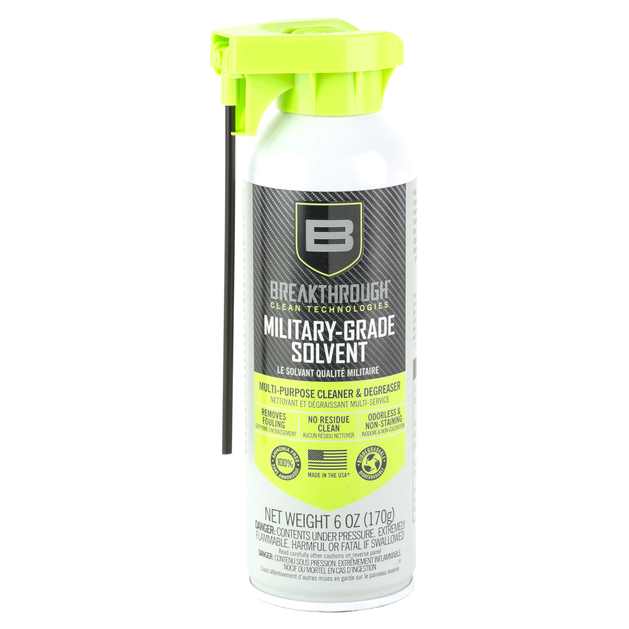 Breakthrough Clean Technologies Military Grade Solvent 6 oz Aerosol