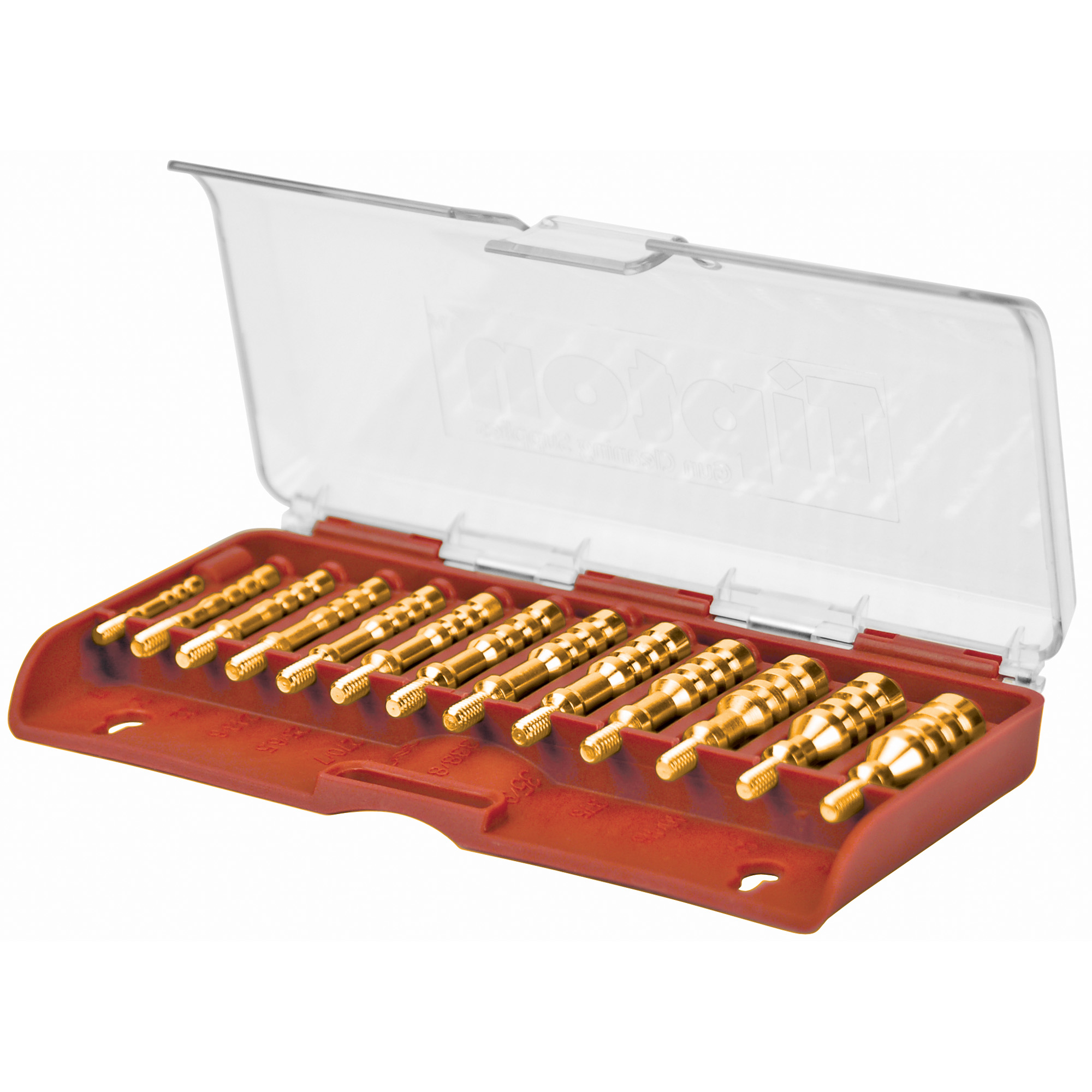 Tipton 749245 Jag Set Multi-Caliber 8-32/5-40 Thread Brass 13 Pieces Includes Storage Box