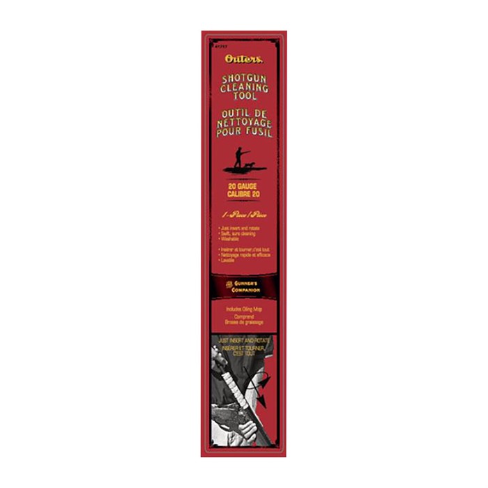 Outers 41717 Shotgun Cleaning Tool 20 Gauge Includes Reusable Storage Tube