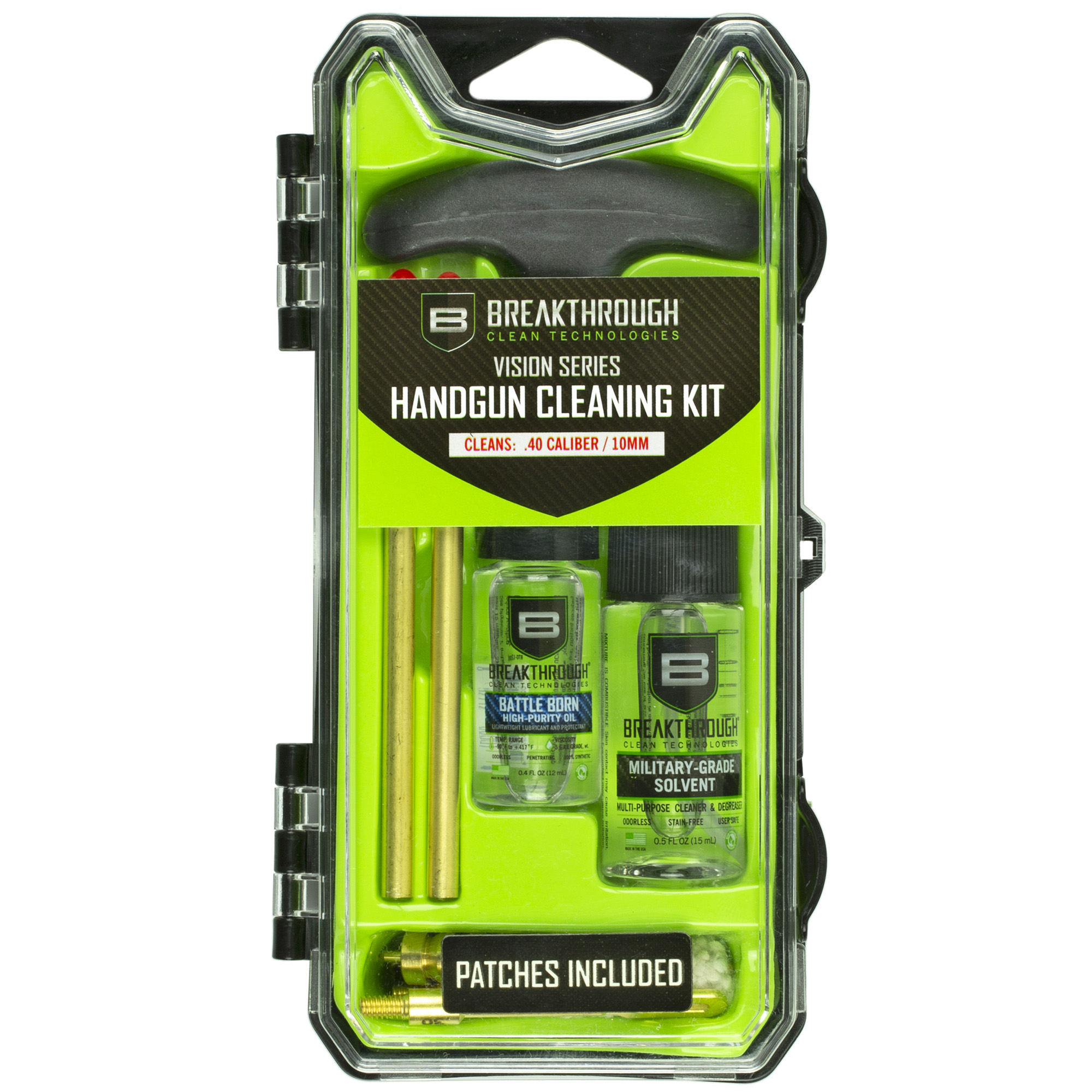 Breakthrough Clean Technologies Vision Series Pistol Cleaning Kit .40 Cal and 10mm