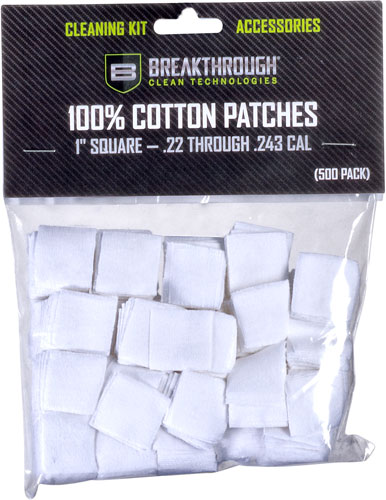 Breakthrough Clean BTCPS1200 Square Patches .22-243 Cal 200 pieces