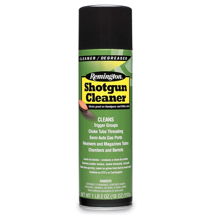Remington Shotgun Cleaner 18 oz Aerosol Removes Carbon Lead Plastic Fouling