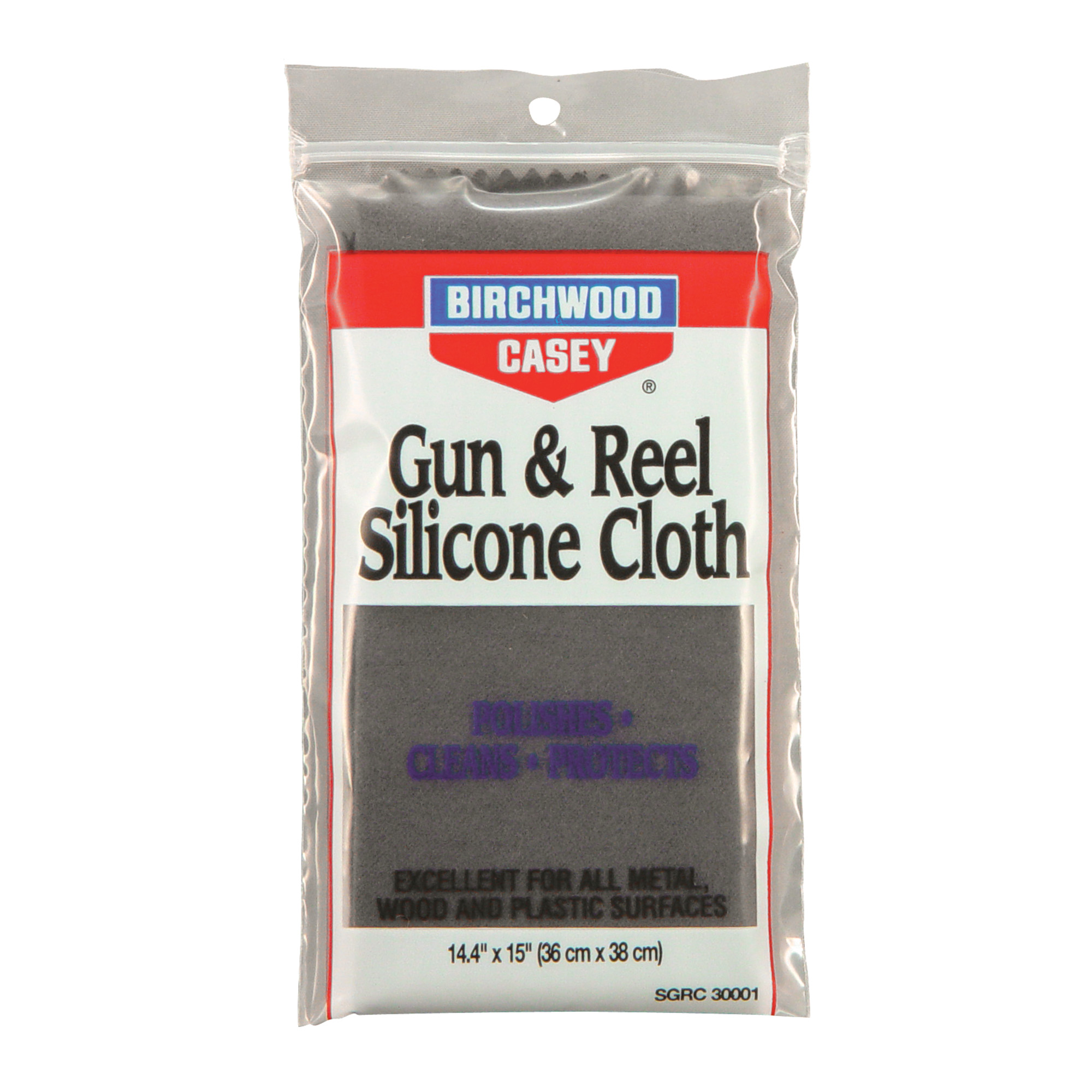 Birchwood Casey 30001 Gun & Reel Silicone Cloth  100% Cotton Flannel 14.4" x 15"