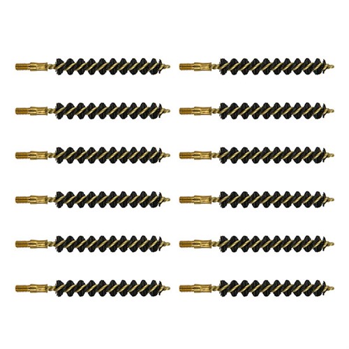 8MM HEAVY WEIGHT NYLON RIFLE BRUSH 12 PACK
