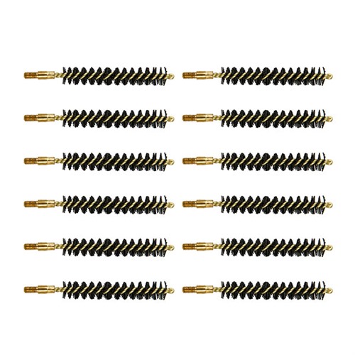 35/38 SPL/357 CALIBER HEAVY WEIGHT NYLON RIFLE BRUSH 12PK