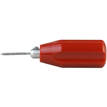 J. Dewey Shotgun Port Cleaning Tool Handle with Replacement Stainless Steel Brushes