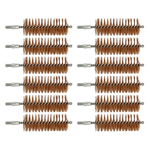 12 GAUGE BRONZE CHAMBER BRUSH 8-32 THREAD 12 PACK