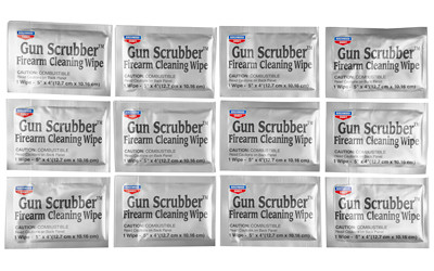 Birchwood Casey 33312 Gun Scrubber Take Alongs 12 Individual Wipes Per Pack