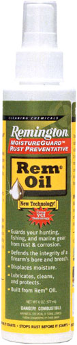 Remington Oil Case Pack of 6 6 oz Pump Cleans Protects Displaces Moisture