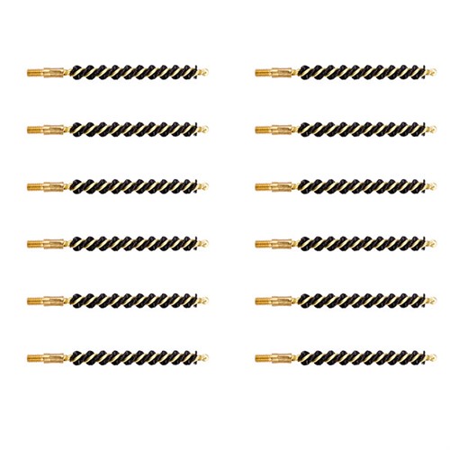 243/25 CALIBER HEAVY WEIGHT NYLON RIFLE BRUSH 12 PACK