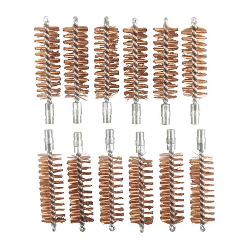 12 GAUGE BRONZE CHAMBER BRUSH 5/16''-27 THREAD 12 PACK