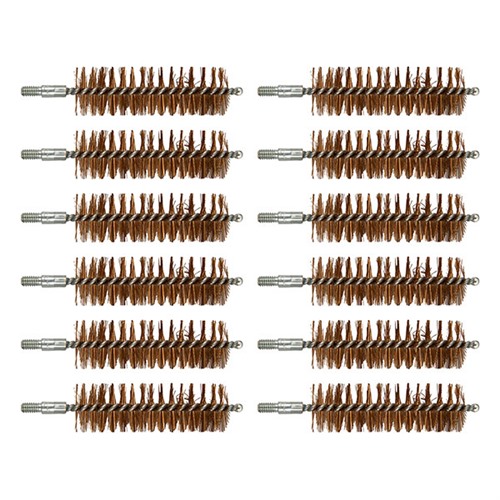 20 GAUGE BRONZE CHAMBER BRUSH 8-32 THREAD 12 PACK