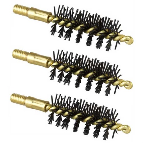 22 CALIBER HEAVY WEIGHT NYLON PISTOL BRUSH 3 PACK