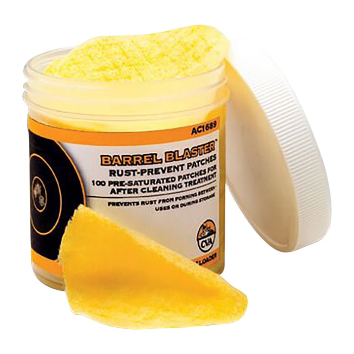 CVA AC1689 Barrel Blaster PreLubed Patches Against Rust and Corrosion Jar