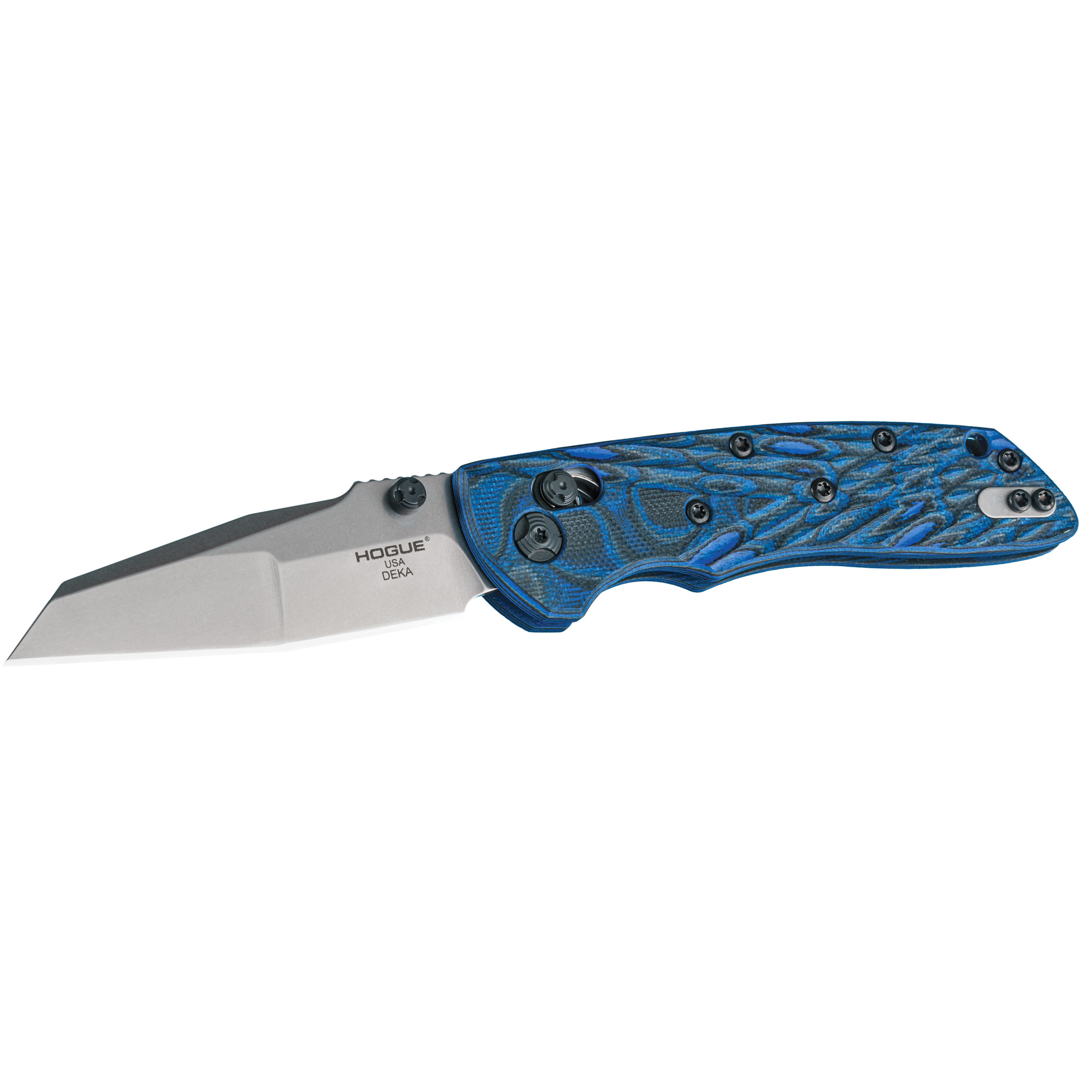 Hogue Deka Folding Knife Blue 3.25 in. Able Lock
