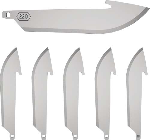 Outdoor Edge Drop Point Replacement Blades Stainless 2.2 in. 6 pk.