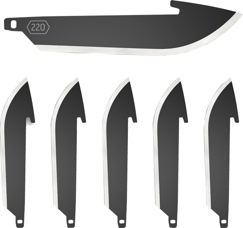 Outdoor Edge Drop Point Replacement Blades Black 2.2 in. 6 pk.