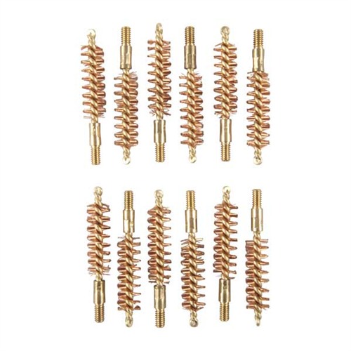 9MM, 38/357 CALIBER BRONZE PISTOL BRUSHES 12 PACK