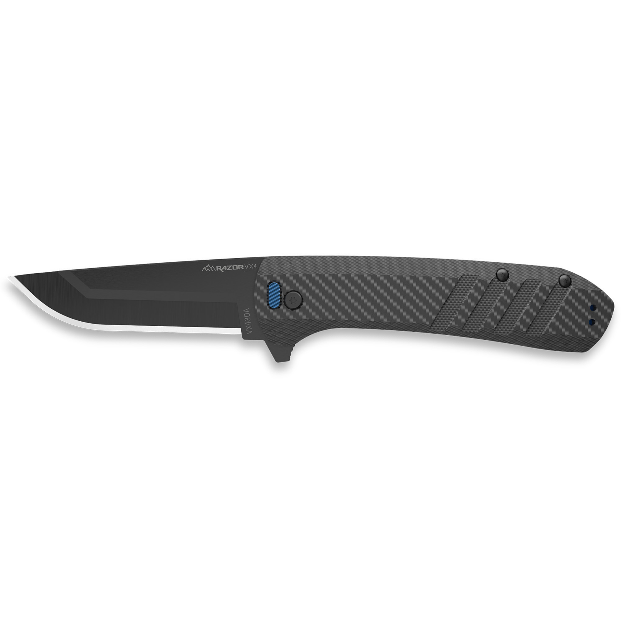 Outdoor Edge Razor VX4 EDC Knife Carbon Weave G10 3 in.